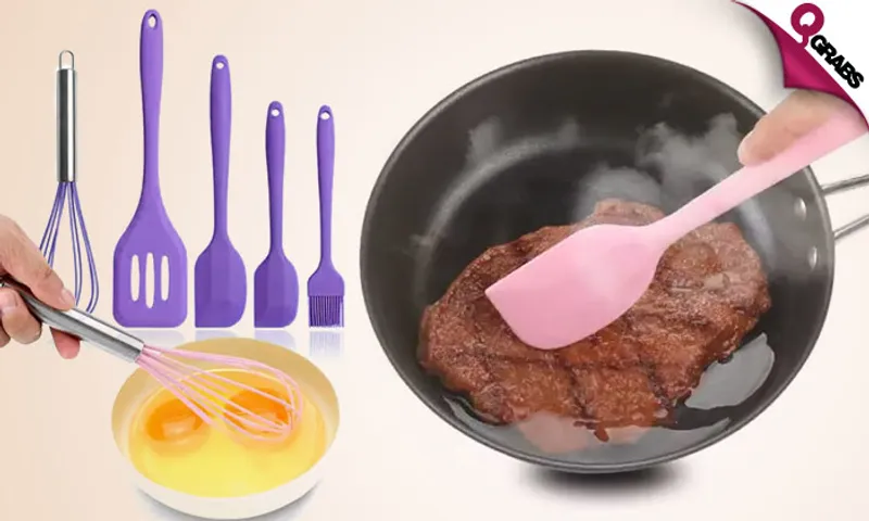 5-Piece Silicone Utensil Set!
